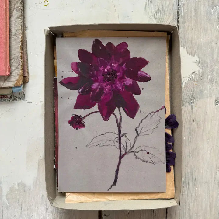 Kehystetty mini-taidejuliste, Dahlia