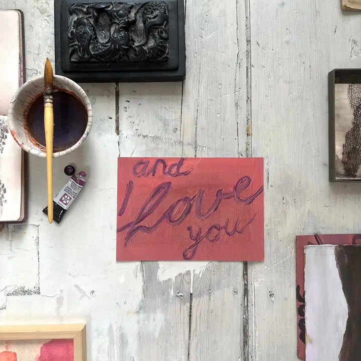 Kehystetty mini-taidejuliste, I Love You