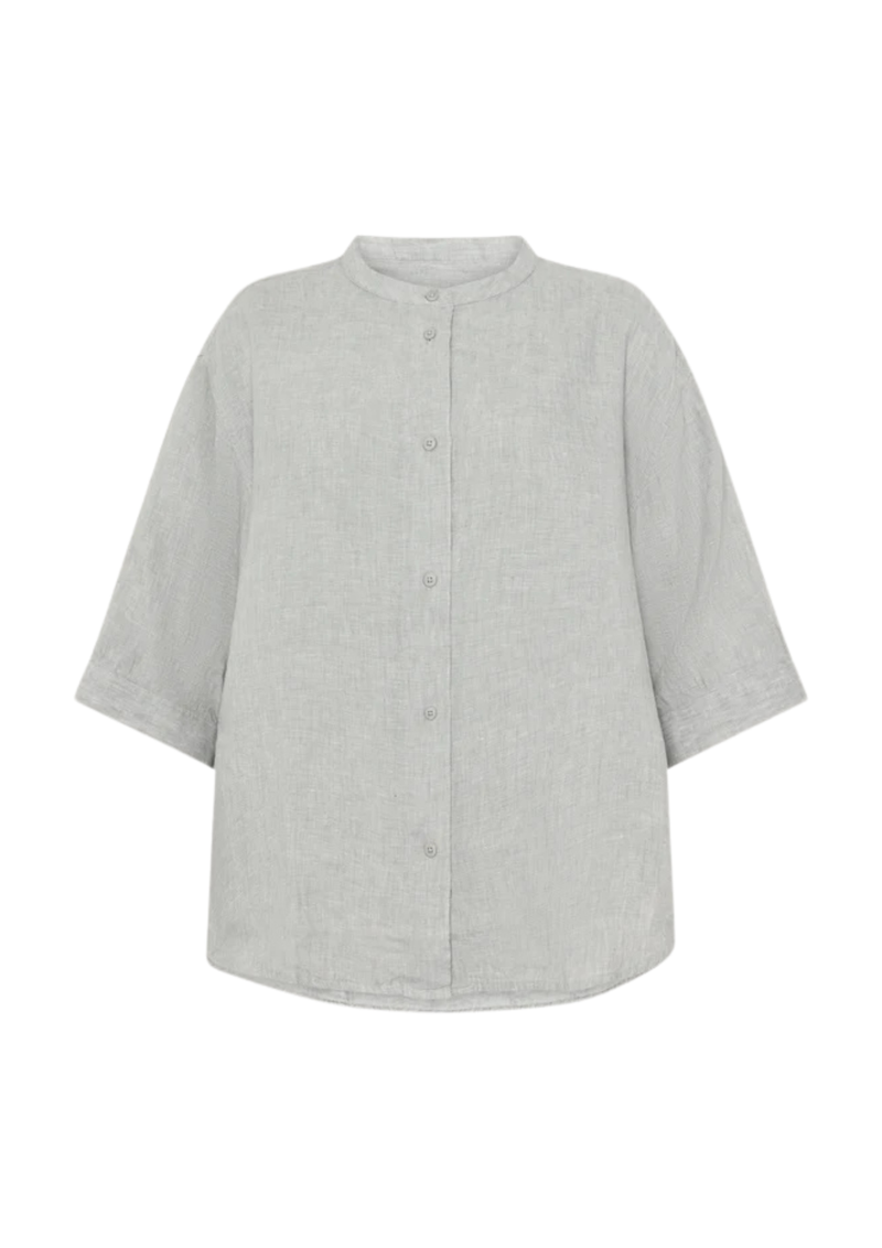 Knowledge Cotton Apparel Organic Linen -pellavapaita, Ultimate Grey