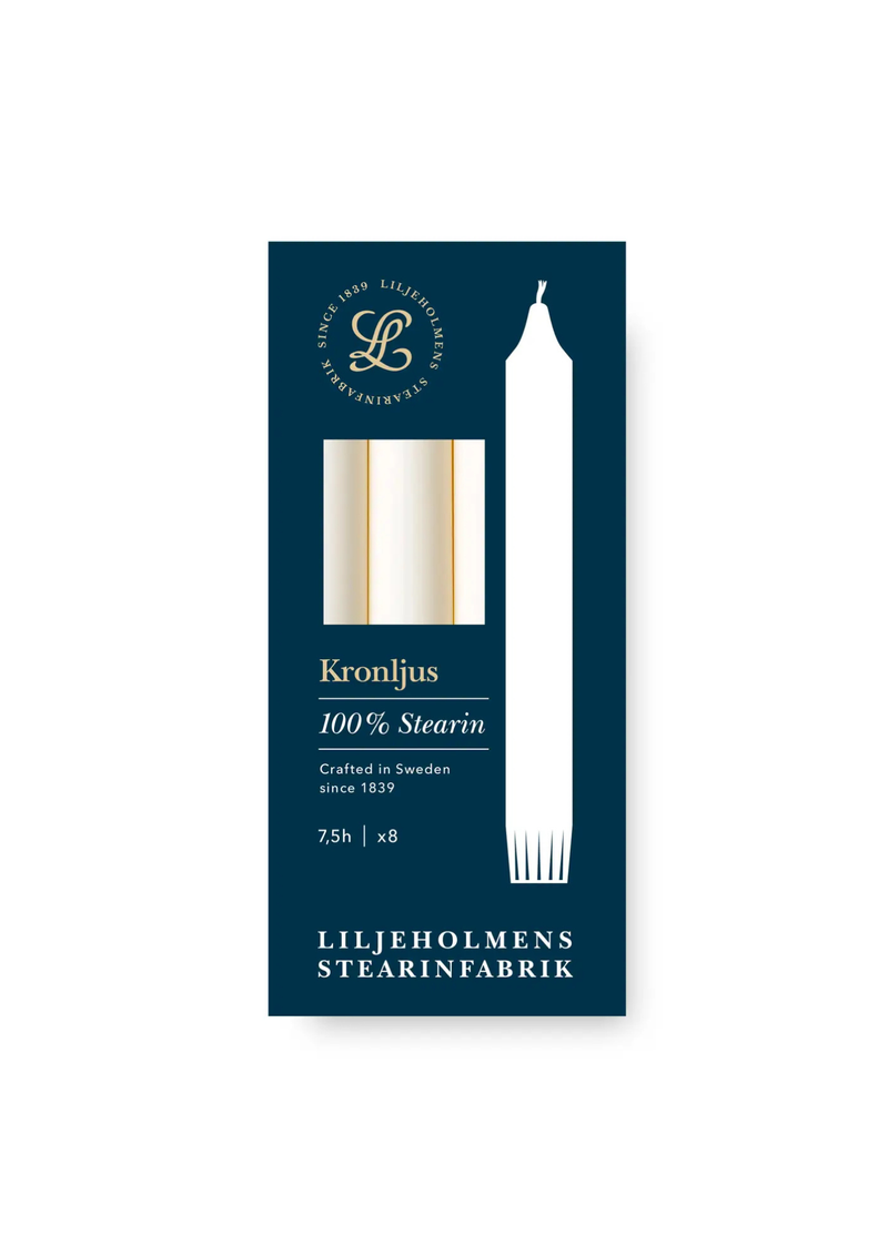 Kruunukynttilä, 4 kpl, Cream
