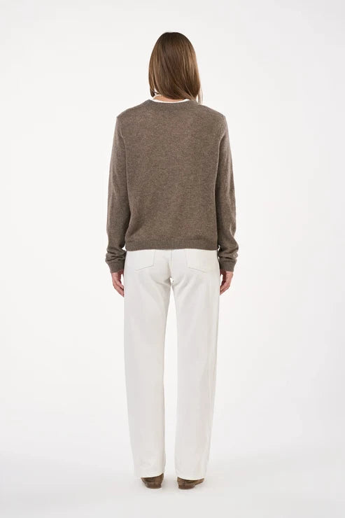 O'TAY Lace kashmirneule, Brownstone