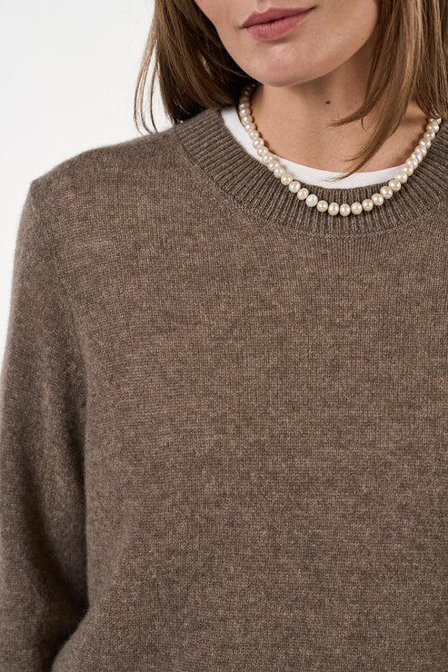 O'TAY Lace kashmirneule, Brownstone