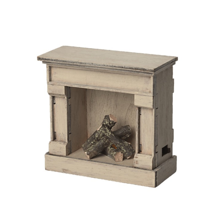 Maileg Miniature Fireplace, Off-white