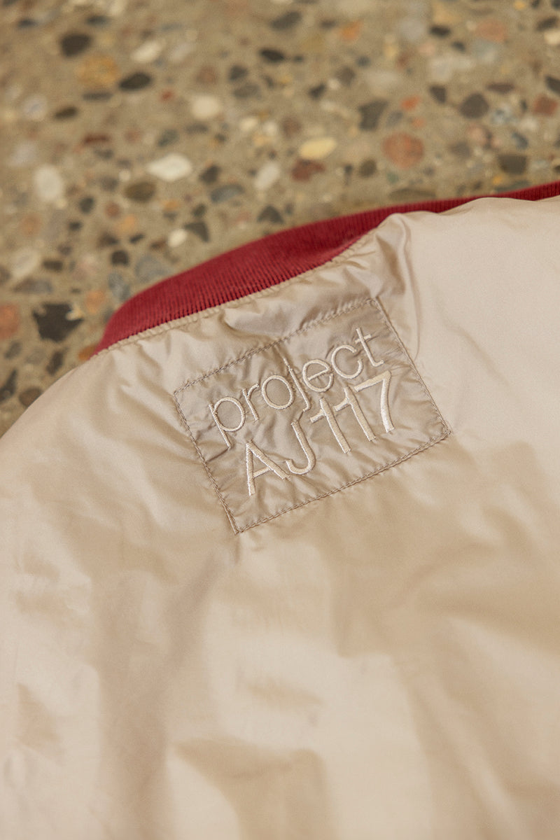 Project AJ117 Nigella bomber-takki, burgundi