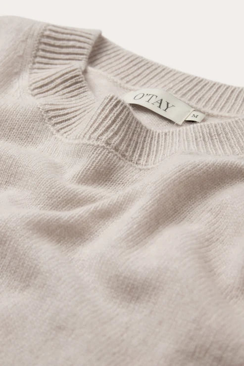 O'TAY Lace kashmirneule, Chalk