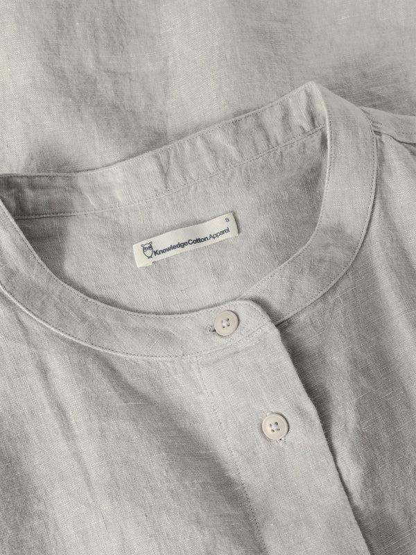 Knowledge Cotton Apparel Organic Linen -pellavapaita, Ultimate Grey
