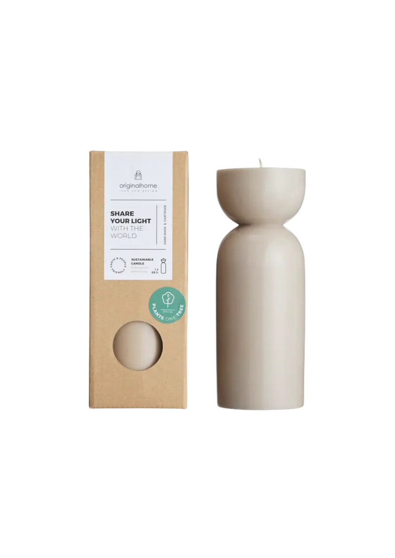 Organic Candle M, Clay