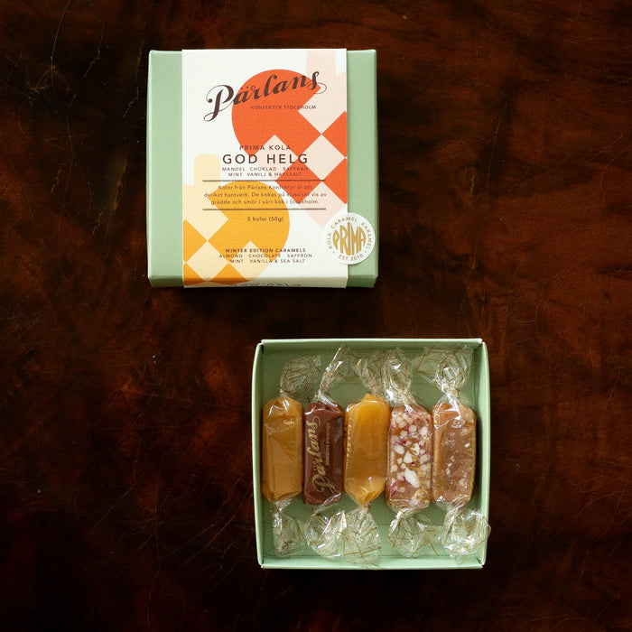 Pärlans toffemakeinen lahjarasiassa, 5 kpl