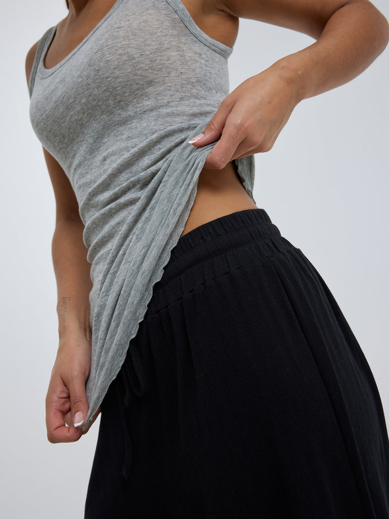 Seamless Basic Cotton Bella puuvillatoppi, Grey Melange