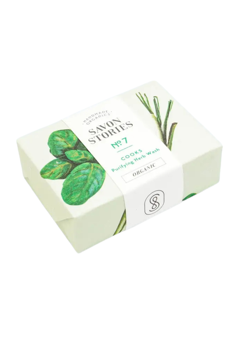 Savon Stories N°7 The Purifying, Organic & Natural Basil Deodorizer Soap