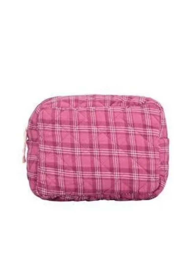Stripel Flannel Malin toilettipussi, Desert Rose