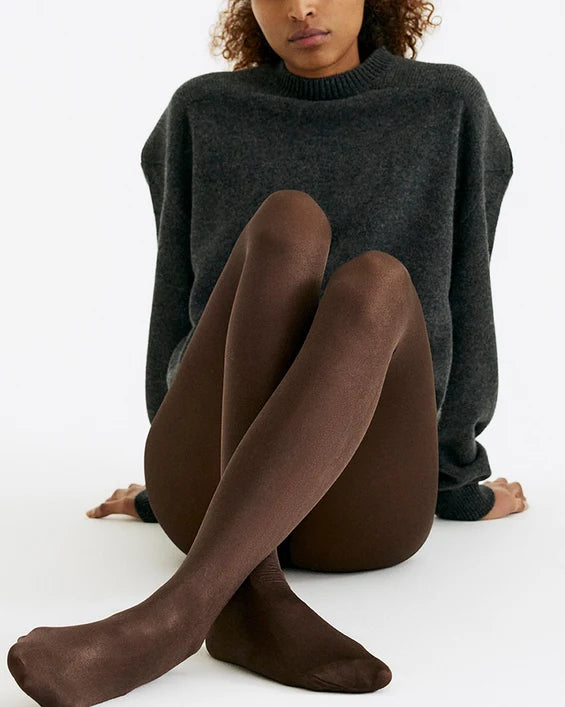 Swedish Stockings Sanna kiiltävät sukkahousut, Dark Brown