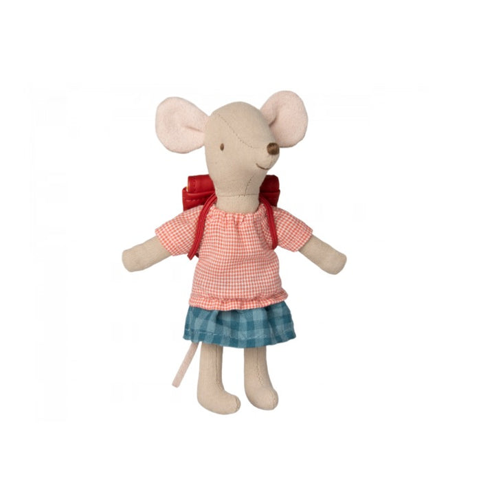 Maileg Clothes and Bag Big Sister Mouse, Red