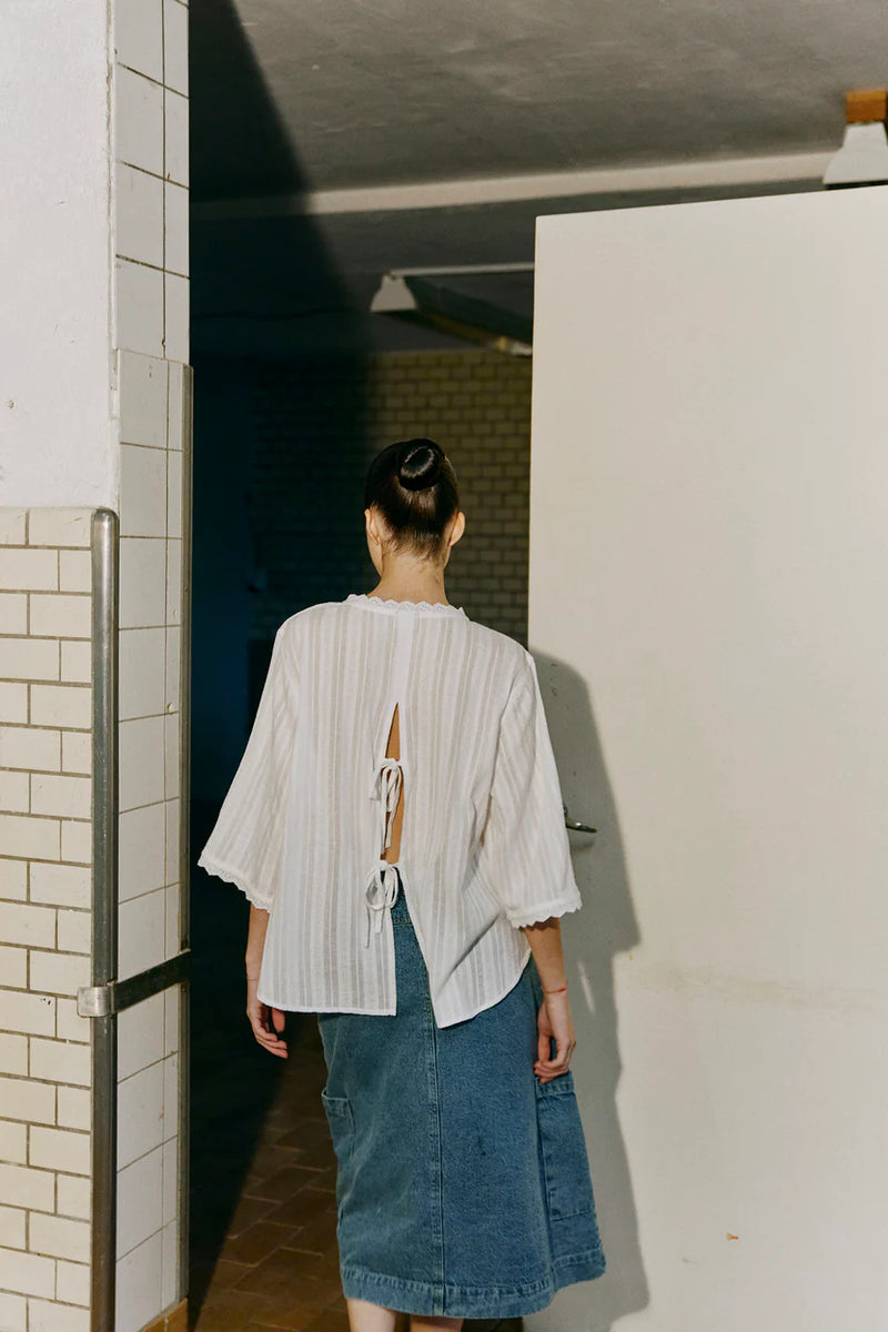 Humble By Sofie puuvillapaita, Off white