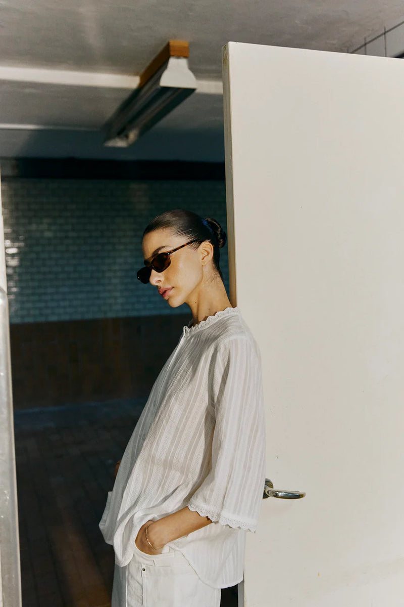 Humble By Sofie puuvillapaita, Off white