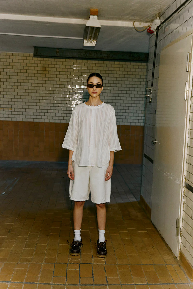 Humble By Sofie puuvillapaita, Off white