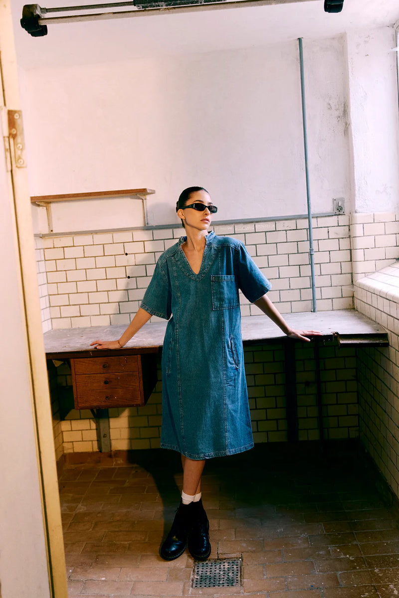Humble By Sofie Denim-mekko, Blue denim