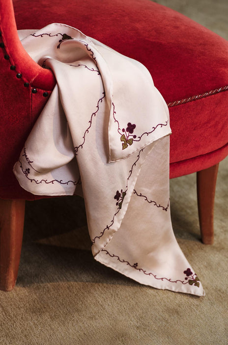 Becksöndergaard Brodaria Sia silkkihuivi, Birch white