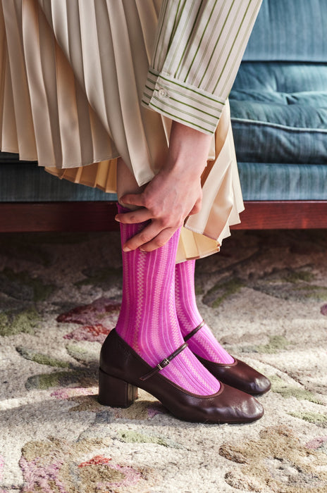 Becksöndergaard Crochia sukat, Meadow mauve pink