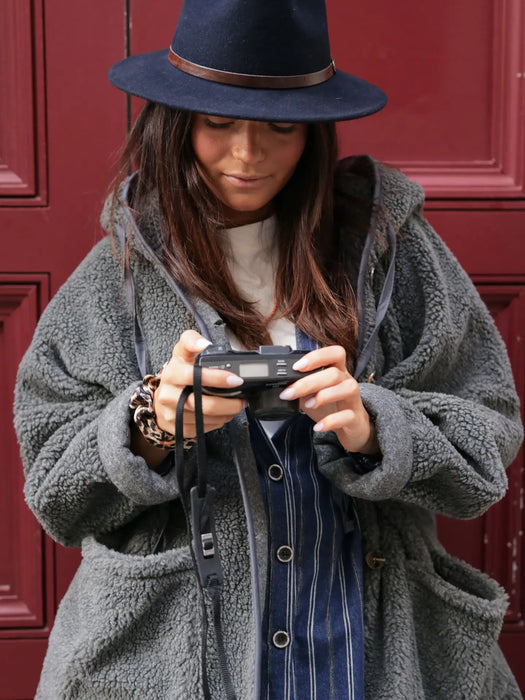 Milano teddy-takki, grey