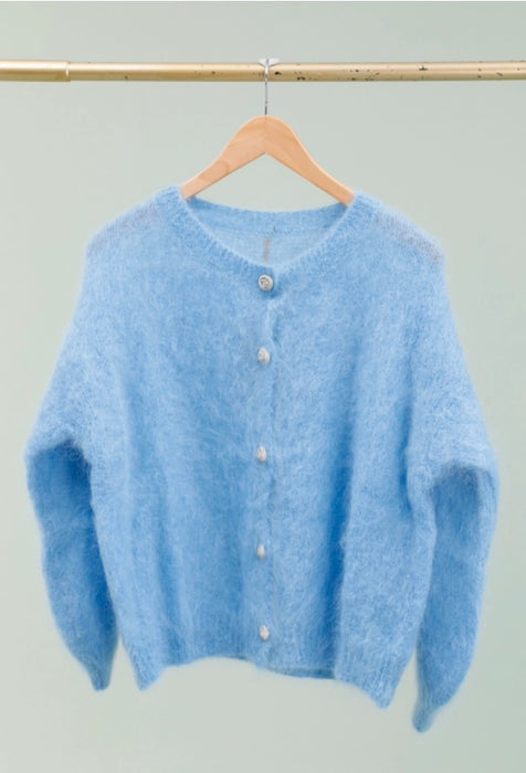Kid Mohair neulepaita, light blue