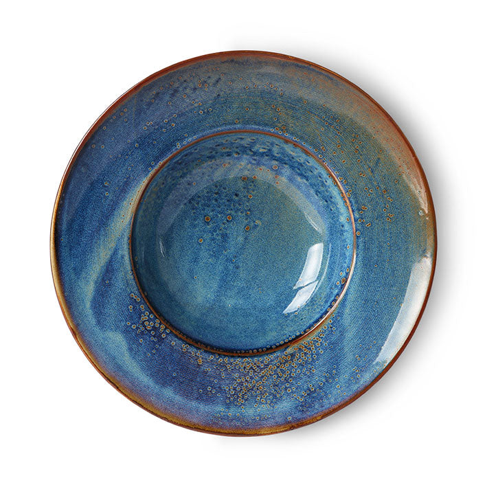 Home Chef ceramics pastalautanen, rustic blue