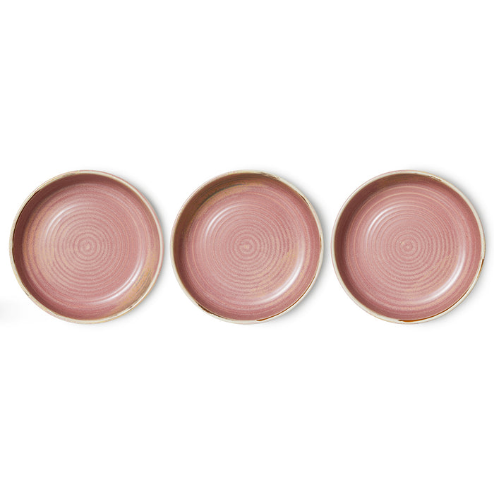 Home Chef ceramics deep plate rustic pink