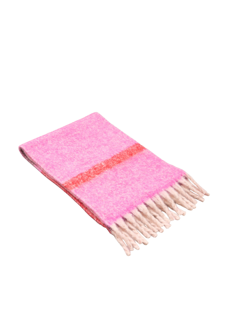 Becksöndergaard Stripe Bartletta huivi, Rose Violet Pink