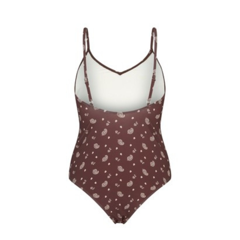 Becksöndergaard Bloom Paisley Bea uimapuku, Chocolate Brown