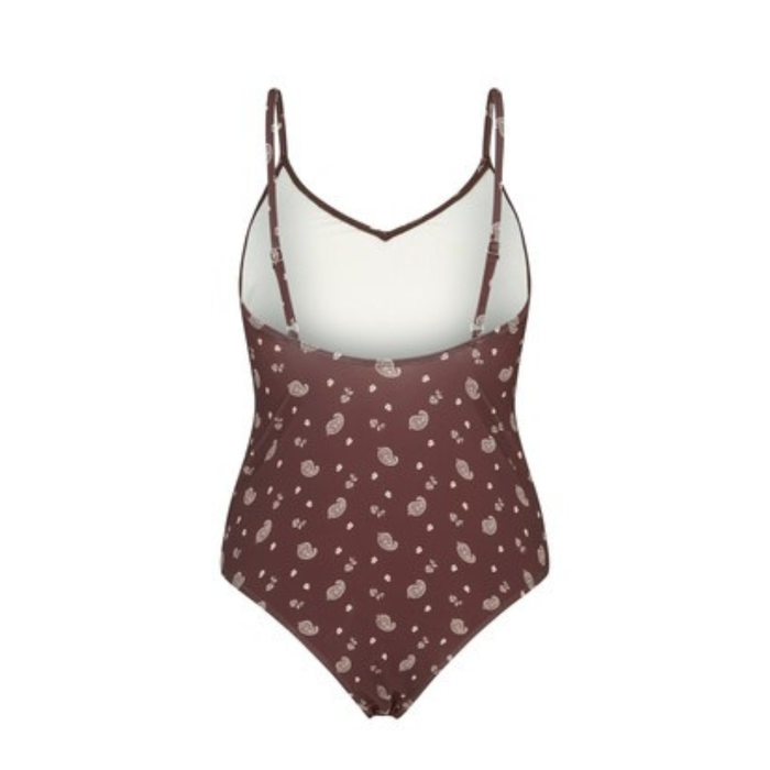 Becksöndergaard Bloom Paisley Bea uimapuku, Chocolate Brown