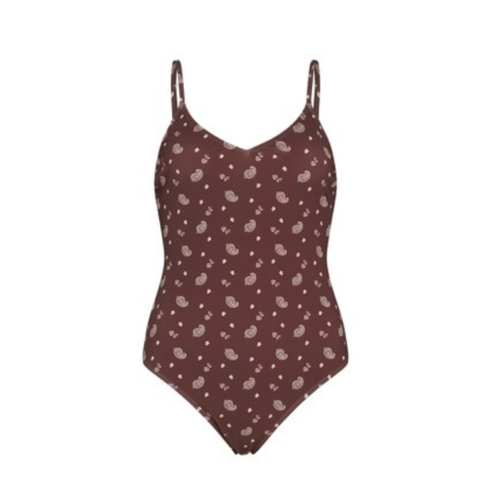 Becksöndergaard Bloom Paisley Bea uimapuku, Chocolate Brown