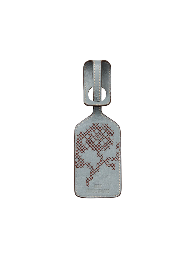 Becksöndergaard Flotile Embroidered nimikortti, Dark Gull Gray