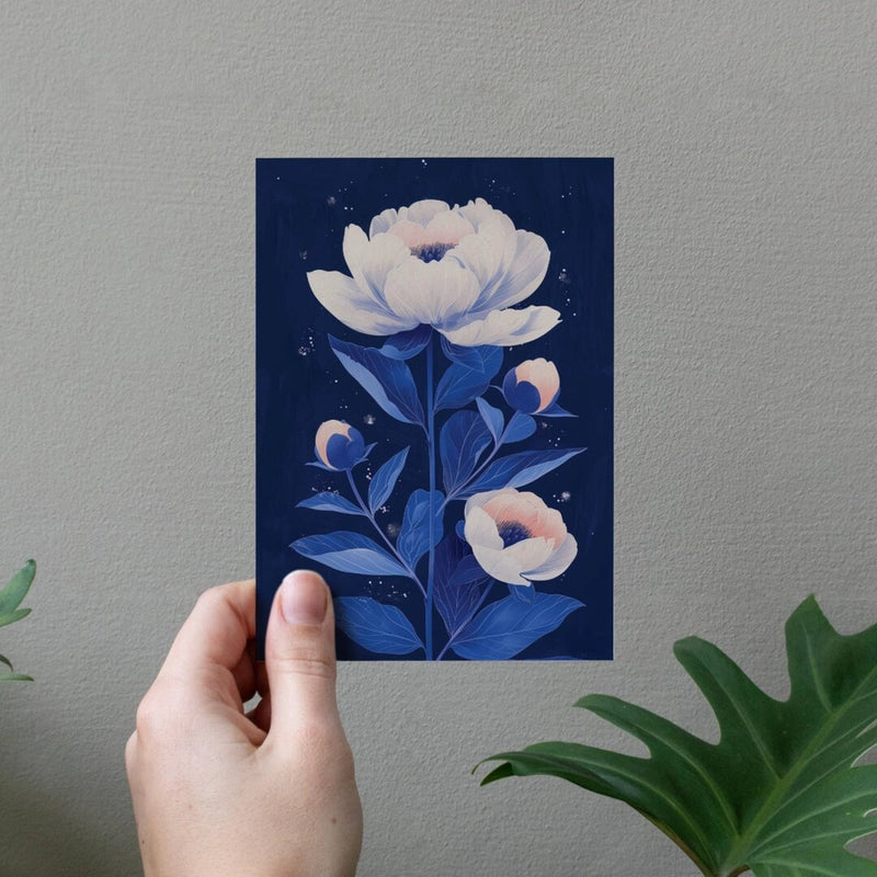 Peony Everyday Greeting Card onnittelukortti