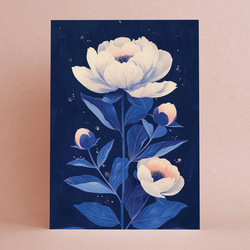 Peony Everyday Greeting Card onnittelukortti