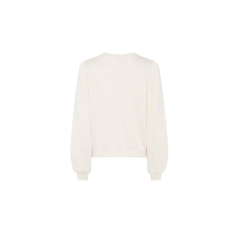 Bruuns Bazaar Carlinas neuletakki,  White Cream