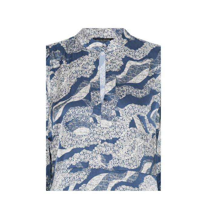 Bruuns Bazaar Clarenas mekko, blue lace print