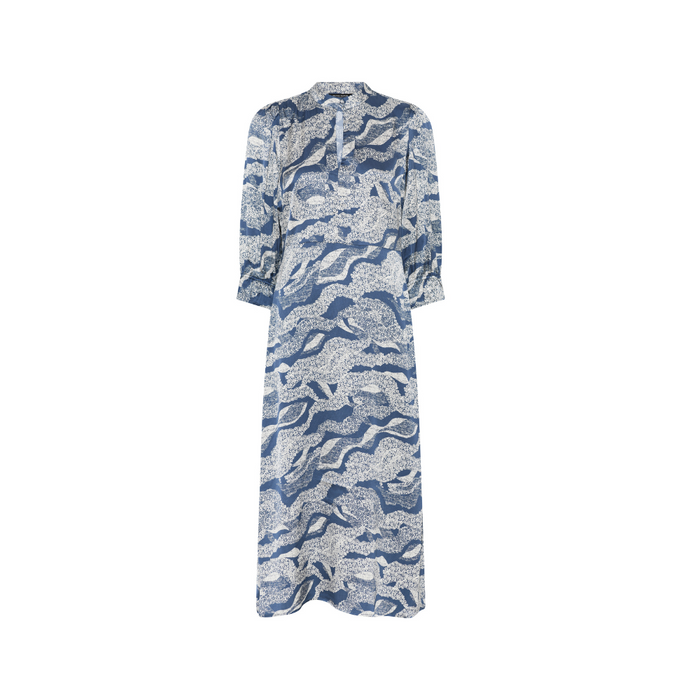 Bruuns Bazaar Clarenas mekko, blue lace print