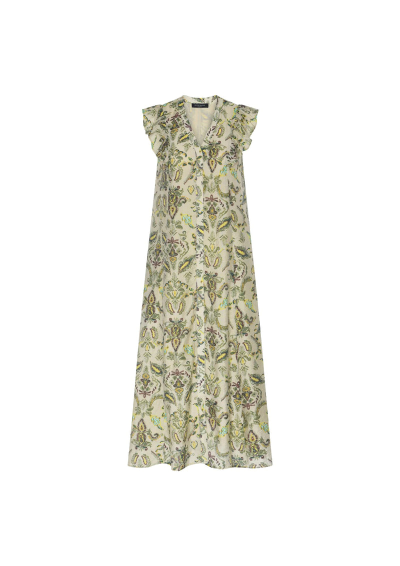 Bruuns Bazaar Fransisca mekko, Multi Green Print