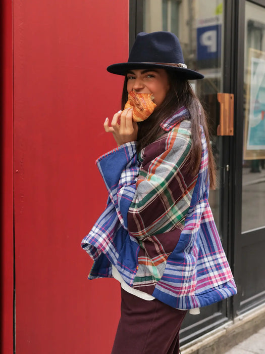 Parisian Patchwork takki, ruudullinen