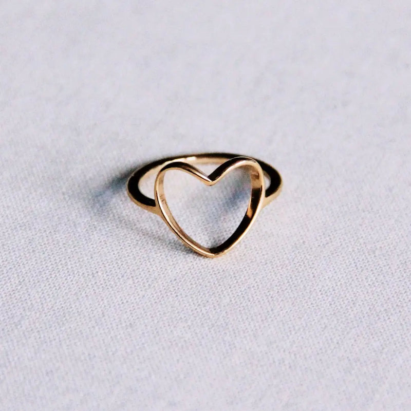 Bazou Open heart sormus, gold