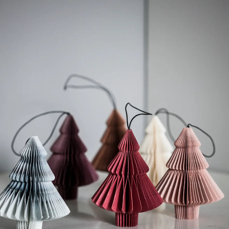 Paperinen joulukoriste Tree, Dusty Rose