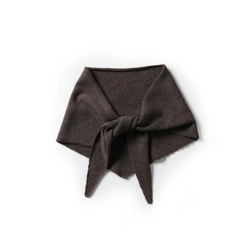 Triangle 100% cashmir huivi, dark chocolate