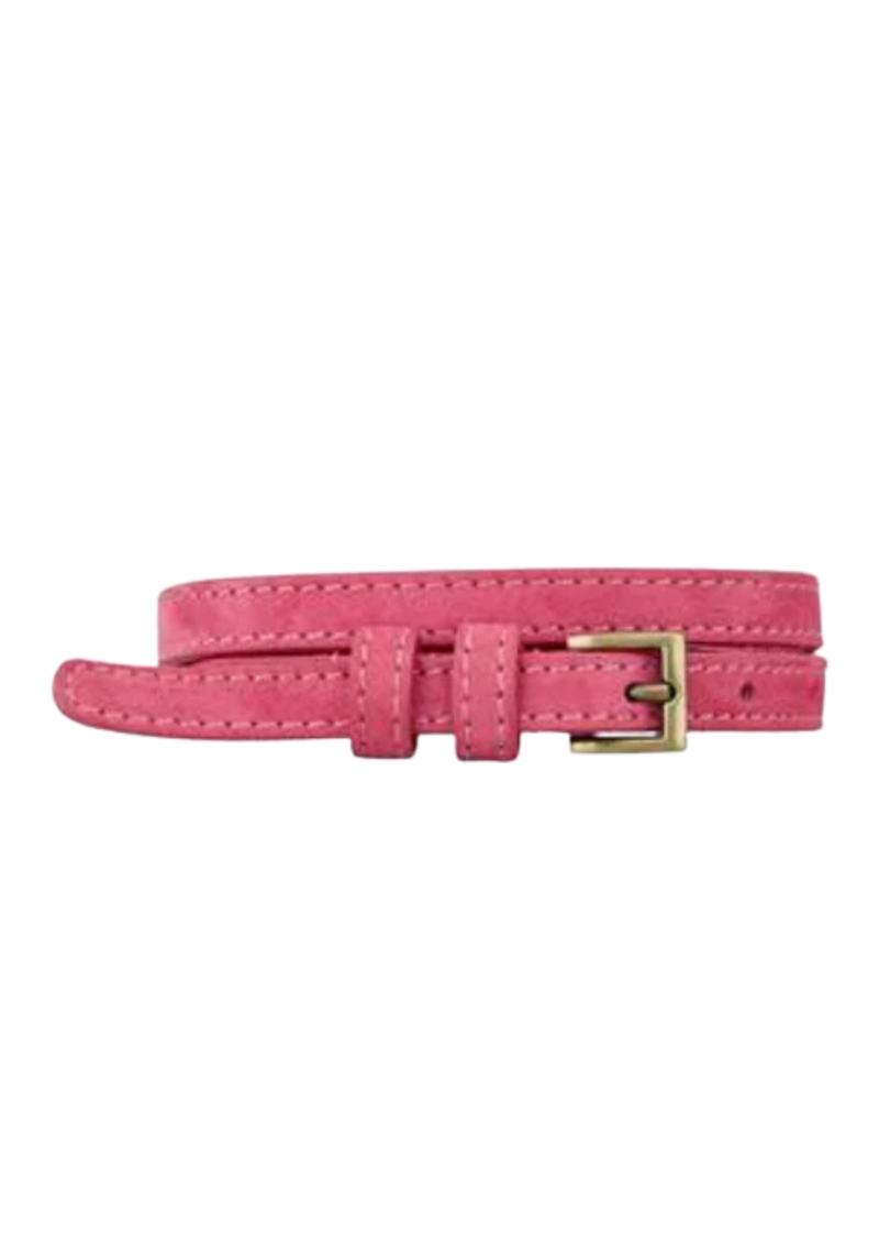 Becksöndergaard Suede Aria nahkavyö, Carmine pink