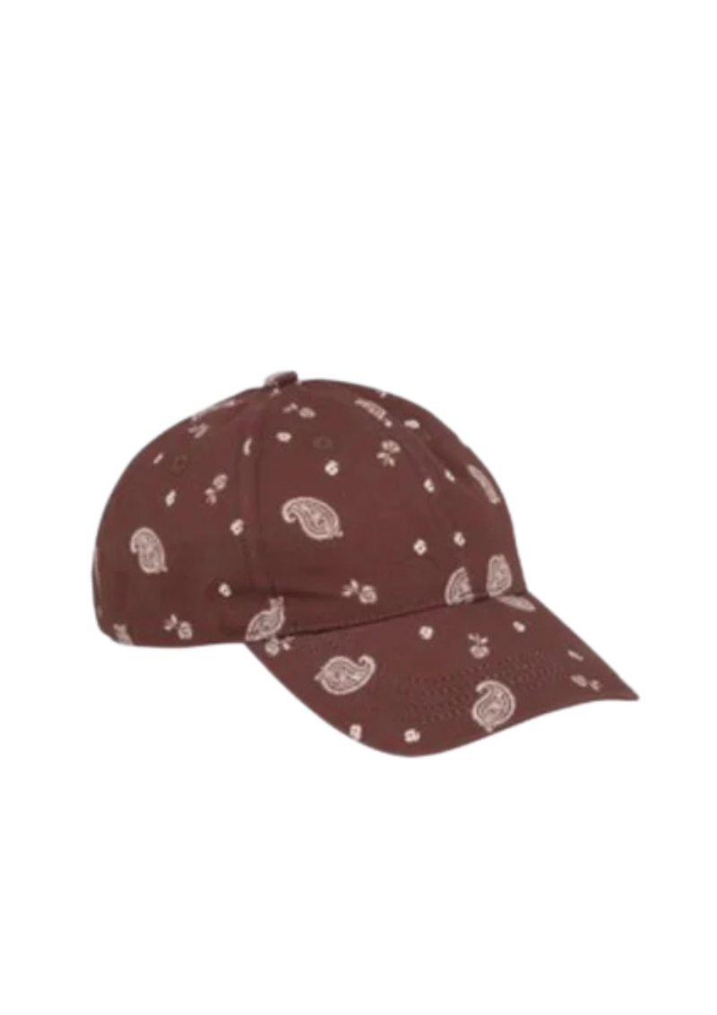 Becksöndergaard Bloom Paisley lippalakki, Chocolate brown