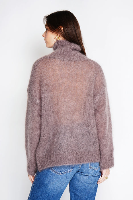 80% Kid Mohair pooloneule, dark taupe