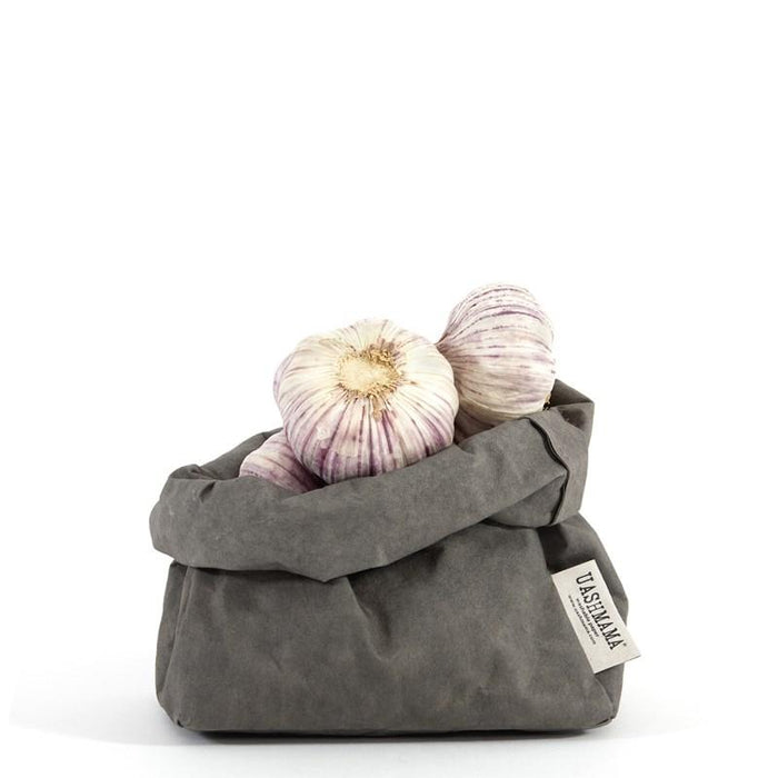 Uashmama paper bag small dark grey