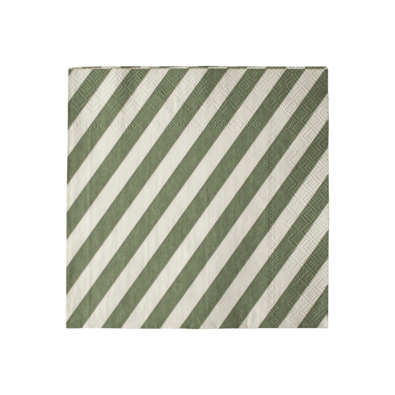 DBKD Stripe paperiservetti, green