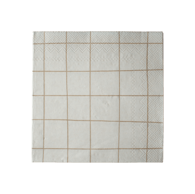 DBKD Square paperiservetti, Creme