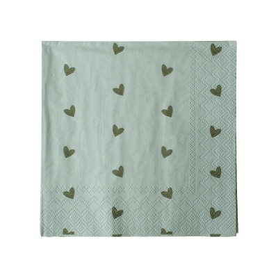 DBKD Heart paperiservetti, Green