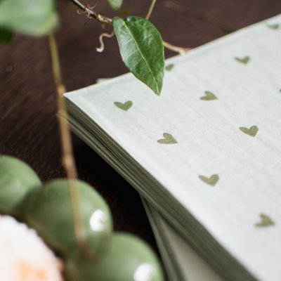 DBKD Heart paperiservetti, Green